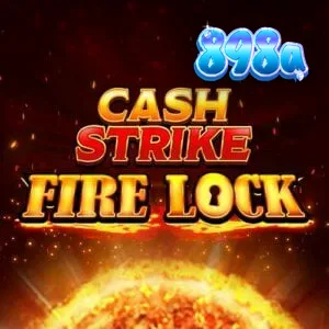 Tampilan antarmuka slot Cash Strike Fire Lock dengan grid 3x3